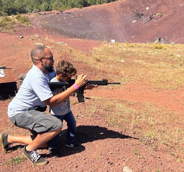 Chris Cyrus, lead firearms instructor at 2nd Nature Fundamentals in Fontana, CA