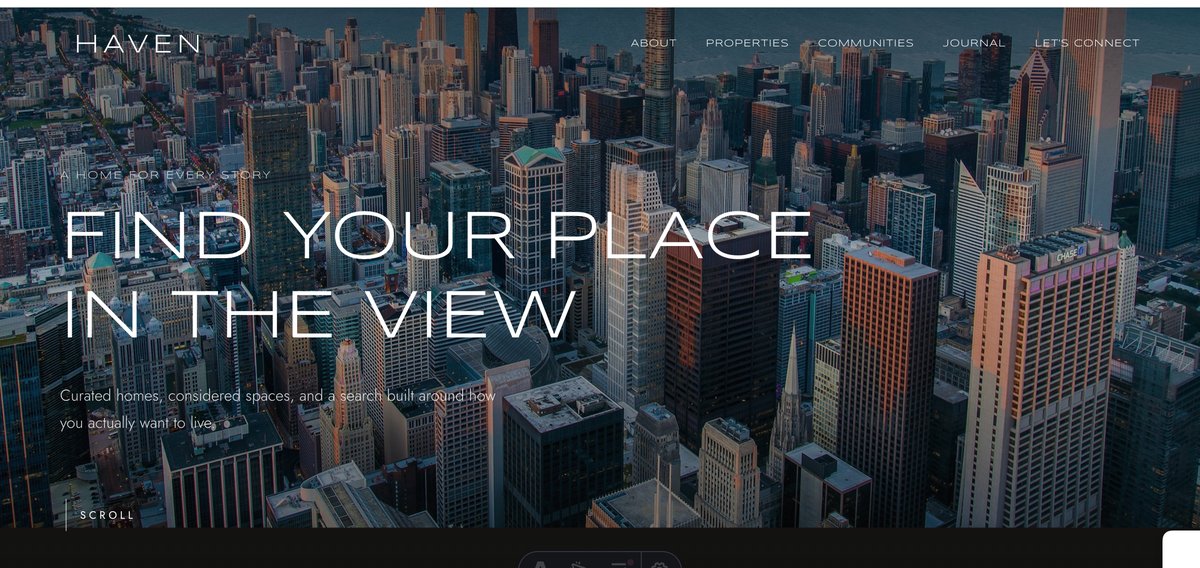 Haven real estate website