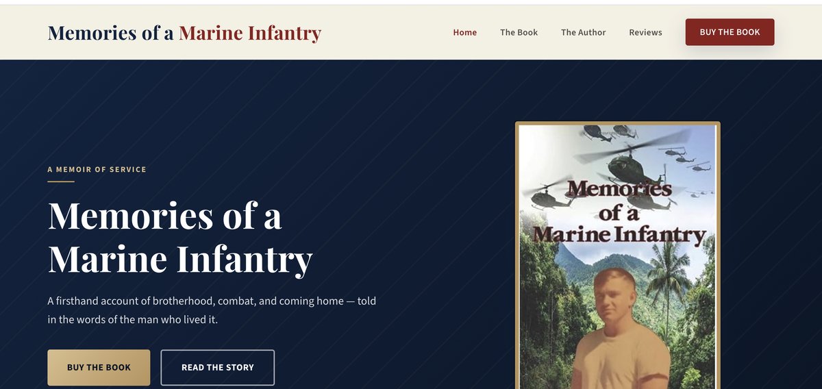 Memories of a Marine Infantry book website